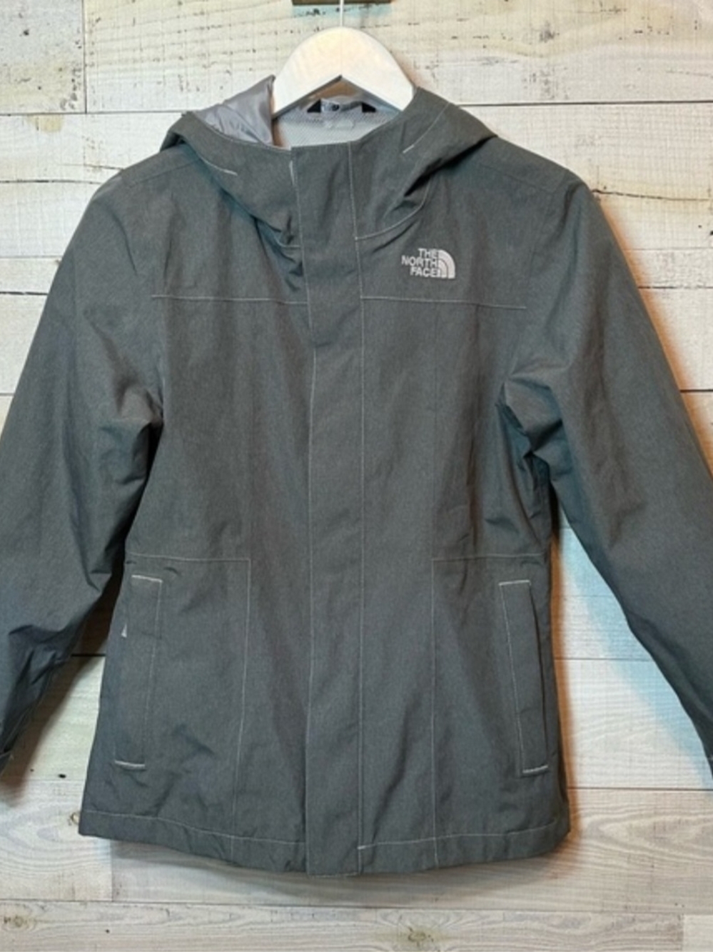 The North Face Kids Hooded Ski Jacket - Charcoal Gray